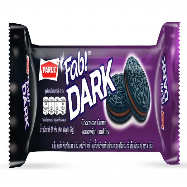 แฟ็บ ดาร์ค ช็อกโกแลต ครีม แซนวิช คุกกี้  (คุกกี้แซนวิชรสช็อกโกแลตสอดไส้ครีม กลิ่นช็อกโกแลต)