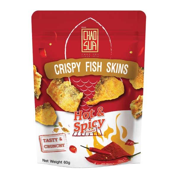 Crispy Fish Skins Hot & Spicy flavor