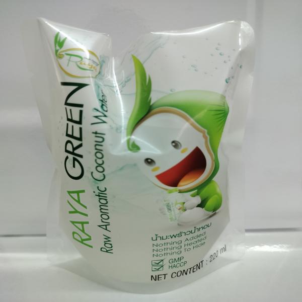 น้ำมะพร้าวน้ำหอมผสมเนื้อมะพร้าว ตรา ราญา กรีน