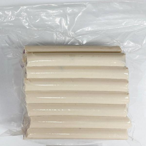 Chicken sausage stuffed with squid flavor