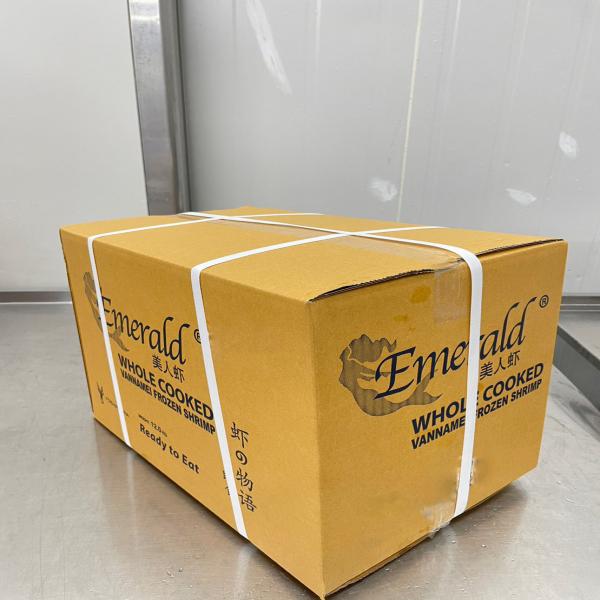 FROZEN COOKED VANNAMEI SHRIMP HEAD ON SHELL ON