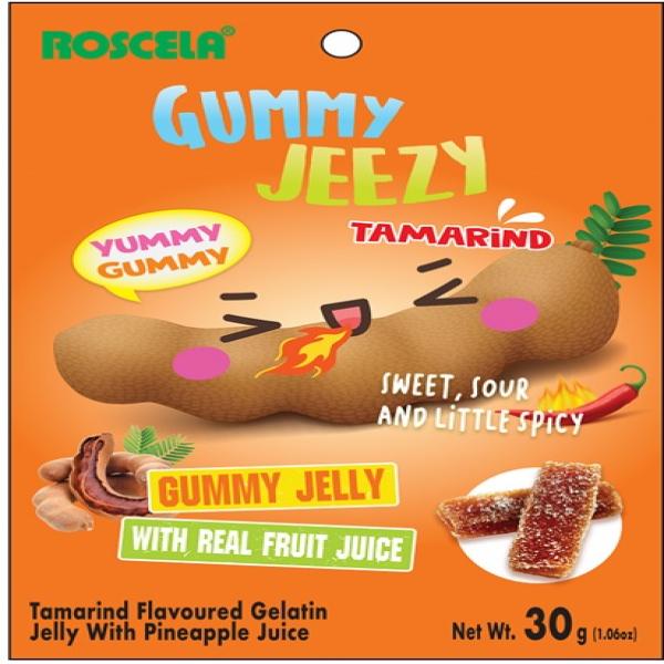 Tamarind Flavoured Gelatin Jelly With Pineapple Juice