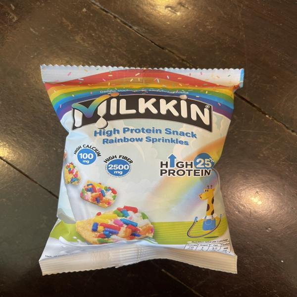 MILKKIN Whey Protein Snack, Rainbow Sprinkles Flavor