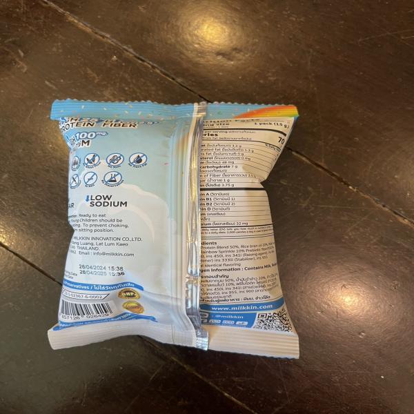 MILKKIN Whey Protein Snack, Rainbow Sprinkles Flavor