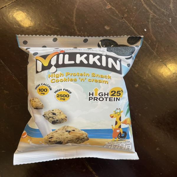 MILKKIN Whey Protein Snack, Cookies and cream Flavor