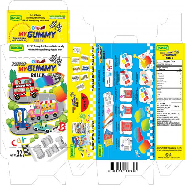 D.I.Y My Gummy Rally (Fruit flavoured gelatin jelly with fruit flavoured candy) (Type B)