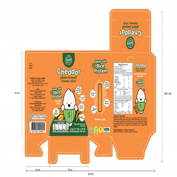 Cheddar Plant Based cheese stick