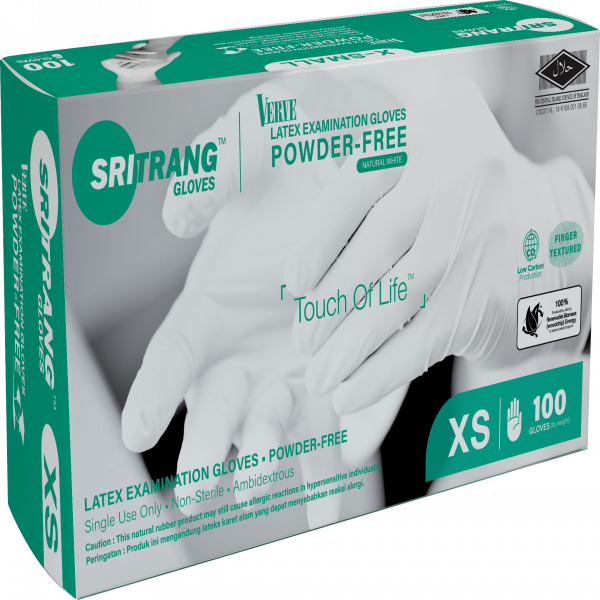 Latex Powder-Free Examination Gloves (Verve)