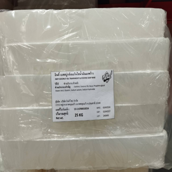 INDY COCONUT OIL TRANPARENT GLYCERINE SOAP BASE