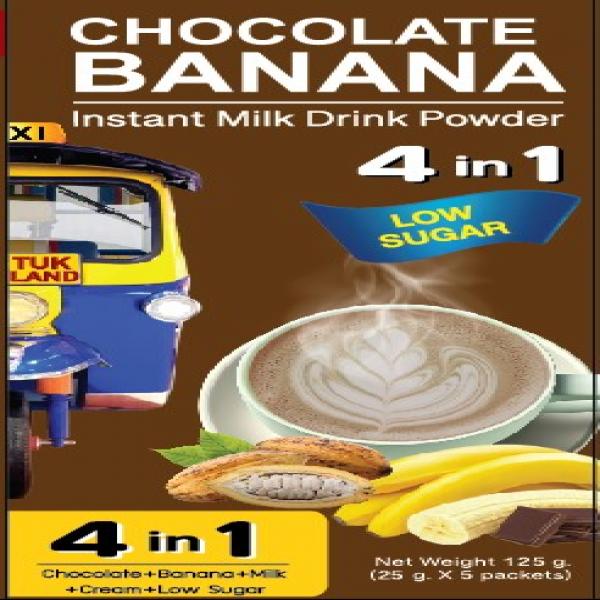 Instant Milk Drink Powder Cocoa and Banana Flavored