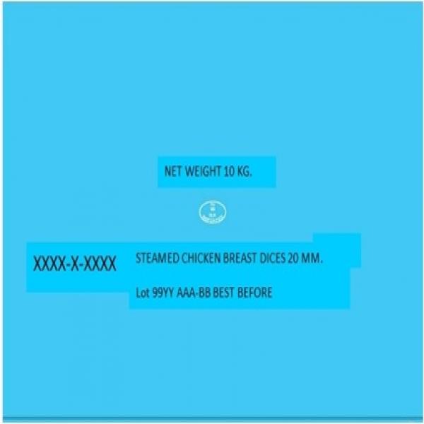 STEAMED CHICKEN DICE 12,15,20,25  MM.