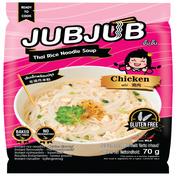 JUB JUB INSTANT RICE STICK NOODLES - CHICKEN FLAVOUR
