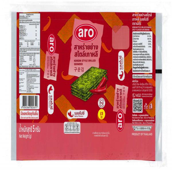 สาหร่ายย่างสไตล์เกาหลี รสสไปซี่