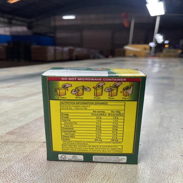 ข้าวโพดหวานชนิดเม็ดในน้ำเกลือ