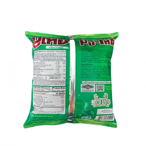 CRISPY SNACK NORI SEAWEED FLAVOR PU THAI BRAND