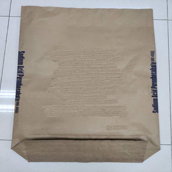 ถุงกระสอบกระดาษสีน้ำตาล ชั้นในสุดเป็นพลาสติก