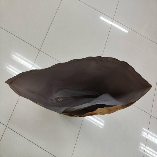 ถุงกระสอบกระดาษสีน้ำตาล ชั้นในสุดเป็นพลาสติก