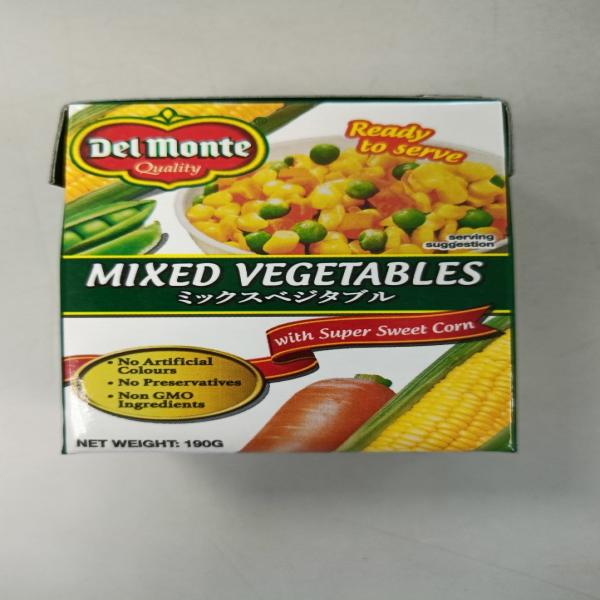 RECARTED MIXED VEGETABLES IN BRINE