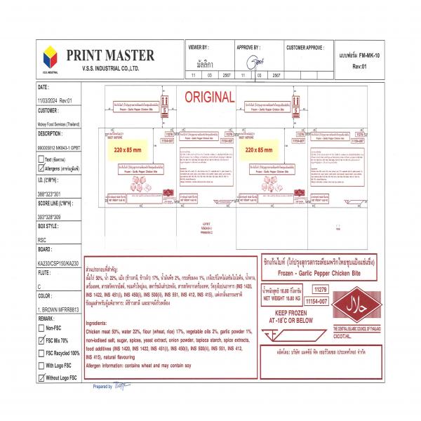 Frozen-Garlic Pepper Chicken Bite