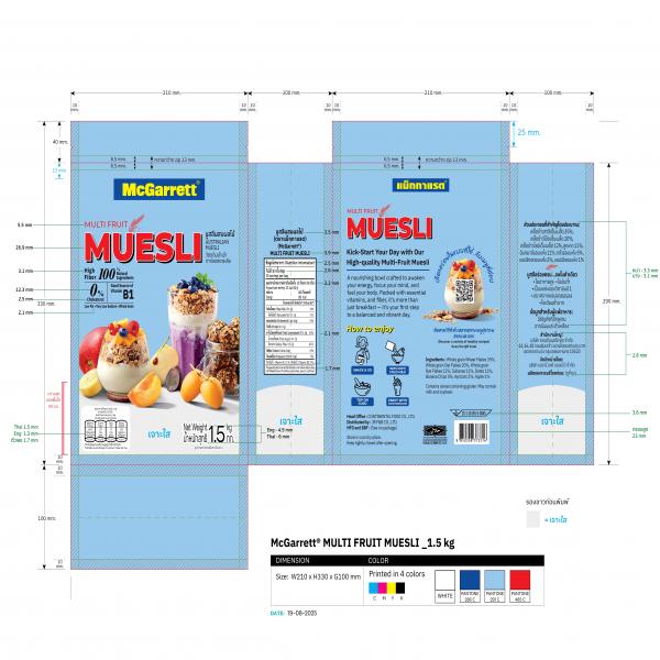 มูสลีผสมผลไม้