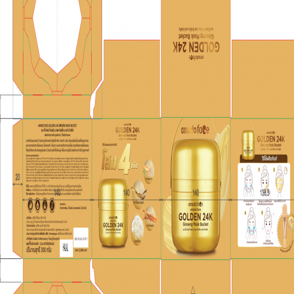 AMADO FACR GOLDEN 24K GINSENG MASK BUCKET