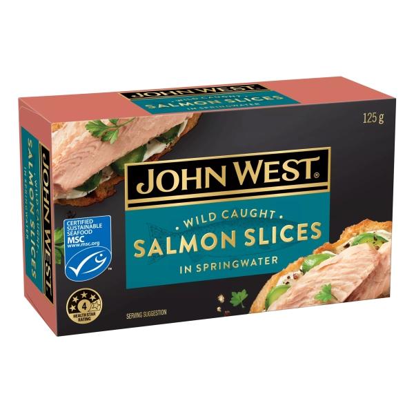 ปลาแซลมอนสไลซ์ในน้ำแร่ 125 กรัม