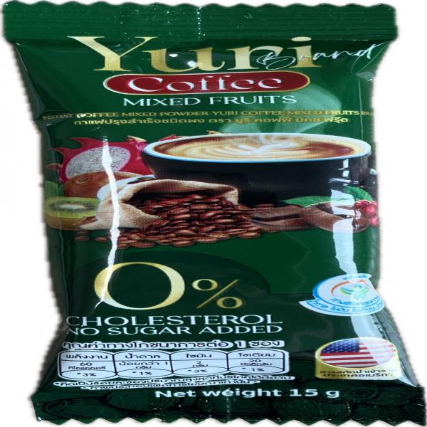 INSTANT COFFEE MIXED POWDER YURI COFFEE MIXED FRUITS BRAND