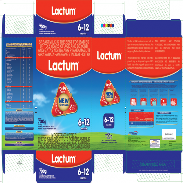 MILK SUPPLEMENT POWDER FOR 6-12 MONTHS