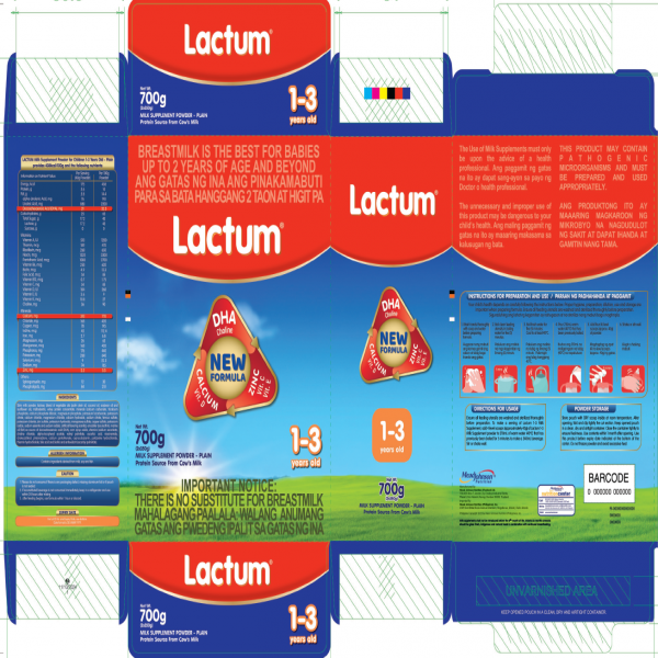 MILK SUPPLEMENT POWDER FOR CHILDREN 1-3 YEARS OLD - PLAIN