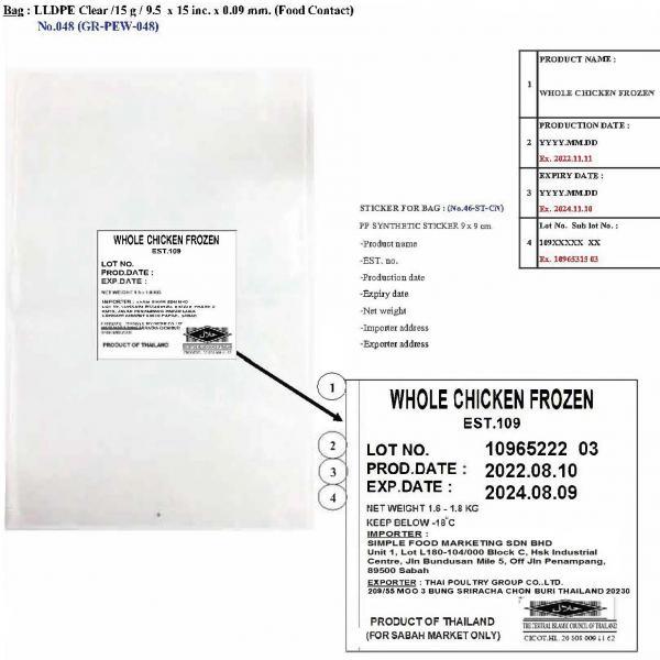 WHOLE CHICKEN FROZEN