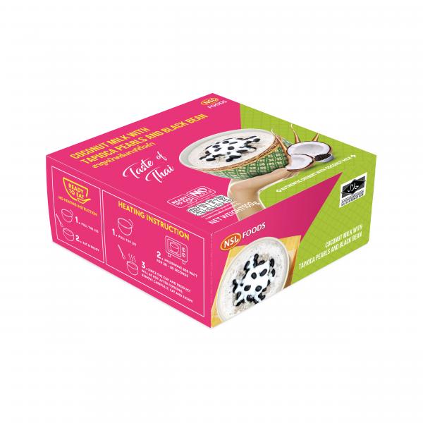 สาคูหน้าครีมกะทิถั่วดำ