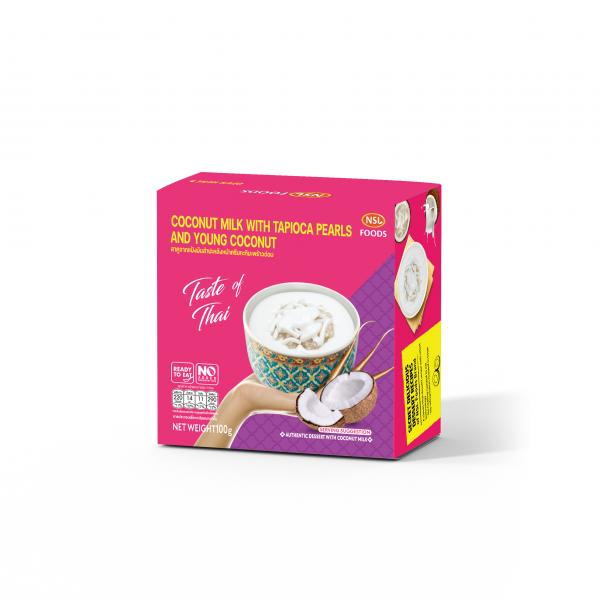 Coconut Pudding Sago with Young Coconut