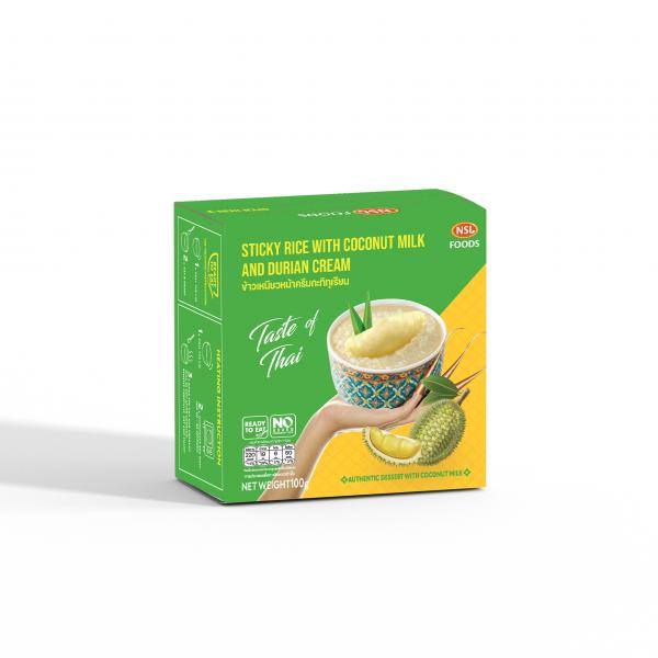 ข้าวเหนียวหน้าครีมกะทิทุเรียน