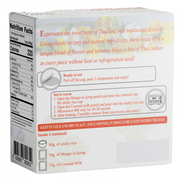 Sticky Rice Mango in Syrup with Coconut Milk