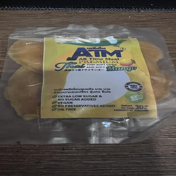 มะม่วงอบแห้ง ขนาดบรรจุ 30 g., 50 g., 100 g., 150 g. 300 g.