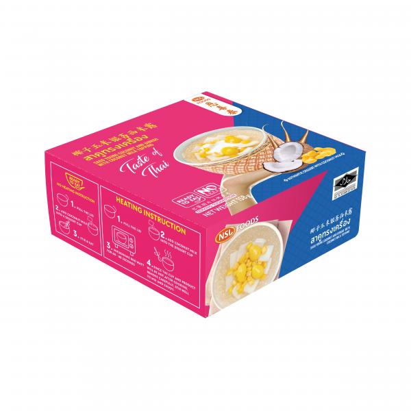 Sago Young Coconut and Ginkgo with Coconut Milk Topping