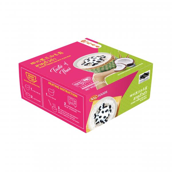 Coconut Pudding Sago with Black Bean