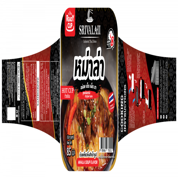 ก๋วยเตี๋ยวกึ่งสำเร็จรูป รส หม่าล่า (ถ้วยร้อนและซอง)