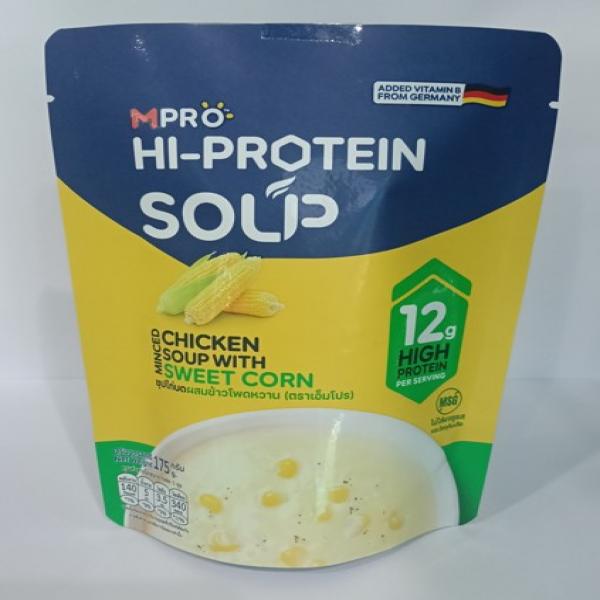 ซุปไก่บดผสมข้าวโพดหวาน