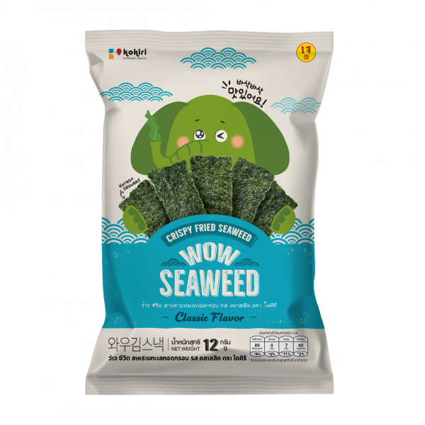 WOW SEAWEED CRISPY FRIED SEAWEED CLASSIC FLAVOUR KOKIRI BRAND