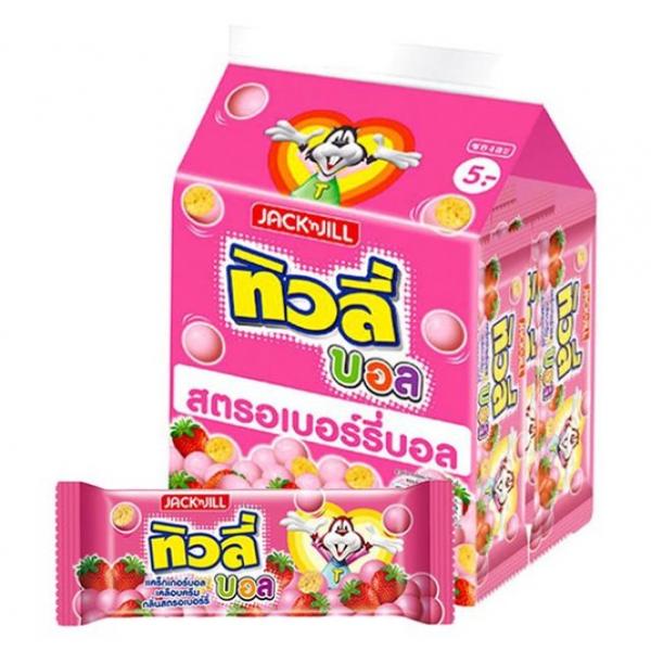 Cracker Ball with Strawberry Flavored Coating