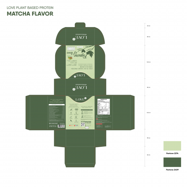 ผลิตภัณฑ์เสริมอาหาร เลิฟโปรตีนจากพืชกลิ่นชาเขียว