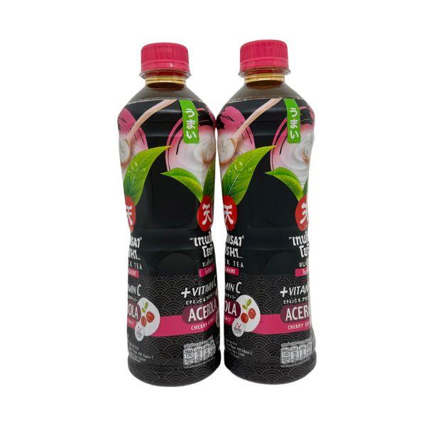 น้ำชาแบล็คทีพร้อมดื่มกลิ่นโยเกิร์ต ผสมวิตามินซี และสารสกัดอะเซโรลา เชอร์รี่ ตรา เทนไซ โยชิ