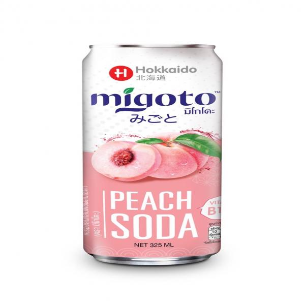 Peach Flavour Soda Beverage