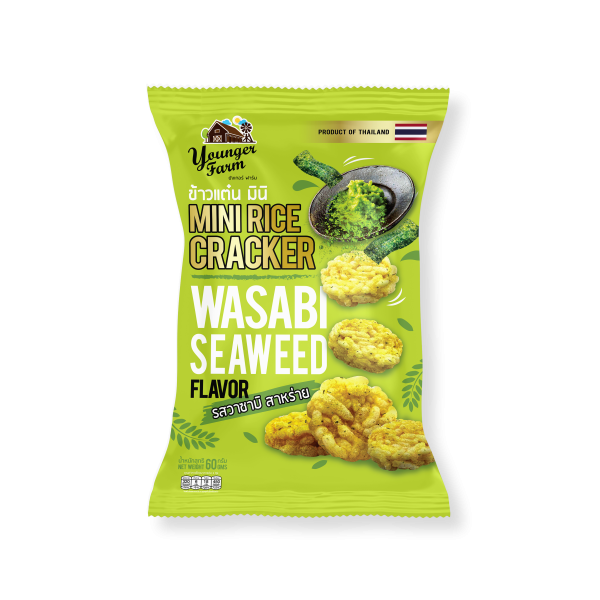 Mini Rice Cracker Wasabi Seaweed flavor