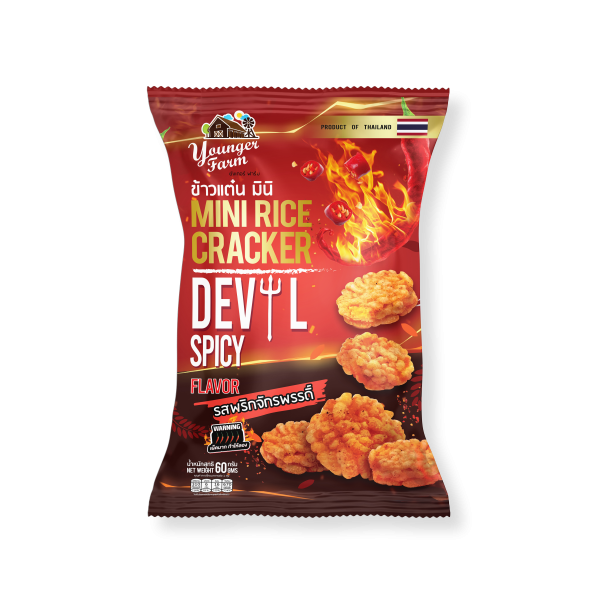 Mini Rice Cracker Devil Spicy flavor