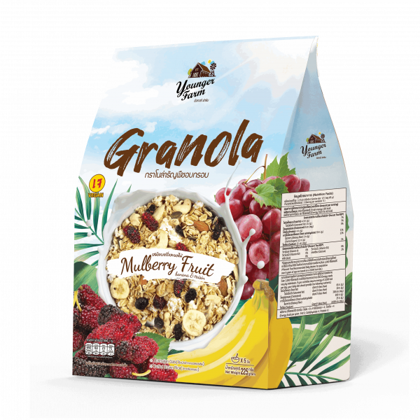 กราโนล่า ธัญพืชอบกรอบ รสมัลบอร์รี่และผลไม้