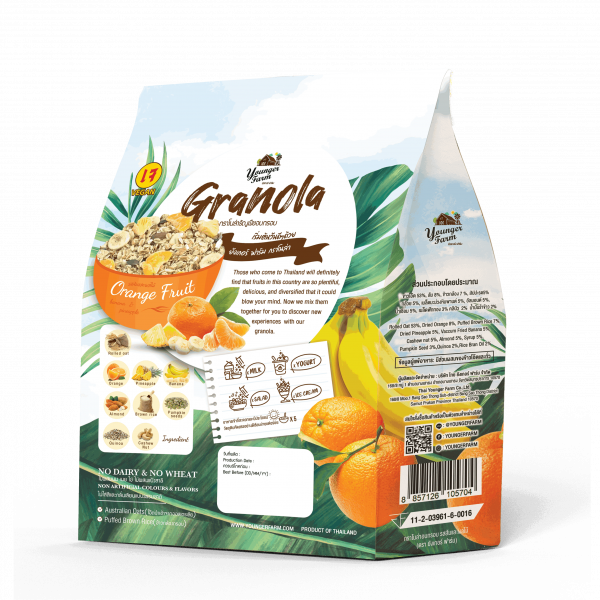 Granola Orange and Fruit Flavor