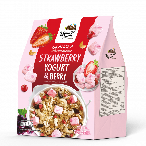 Granola Strawberry Yogurt and Berry Flavor