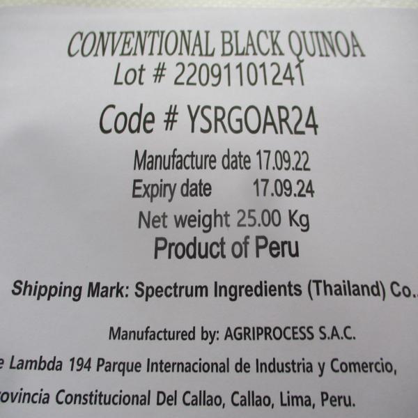 Conventional Black Quinoa